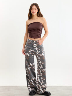a- Wide leg Cow Print
