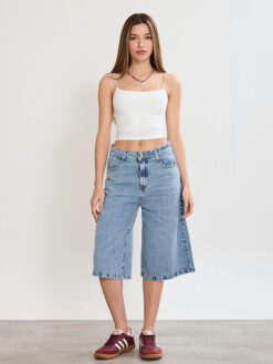 a- Bermuda Baggy Celeste (Tati)
