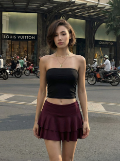 Pollera Eve - Microfibra con Short